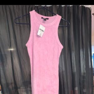 Forever 21 Pink terry cloth mini dress